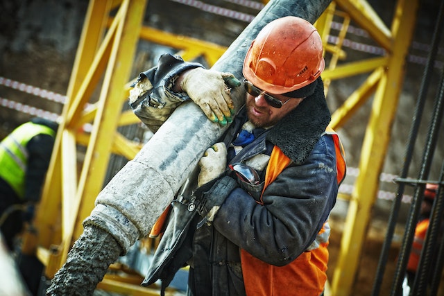 Construction worker working
